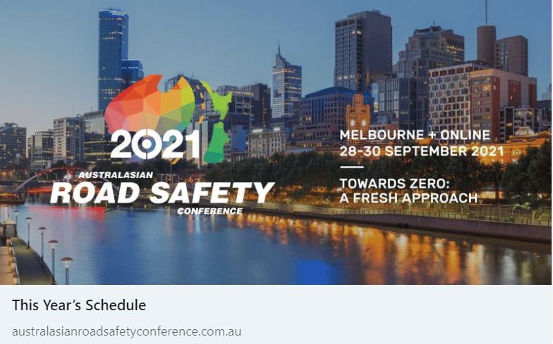 Australasian Road Safety Conference – September 2021