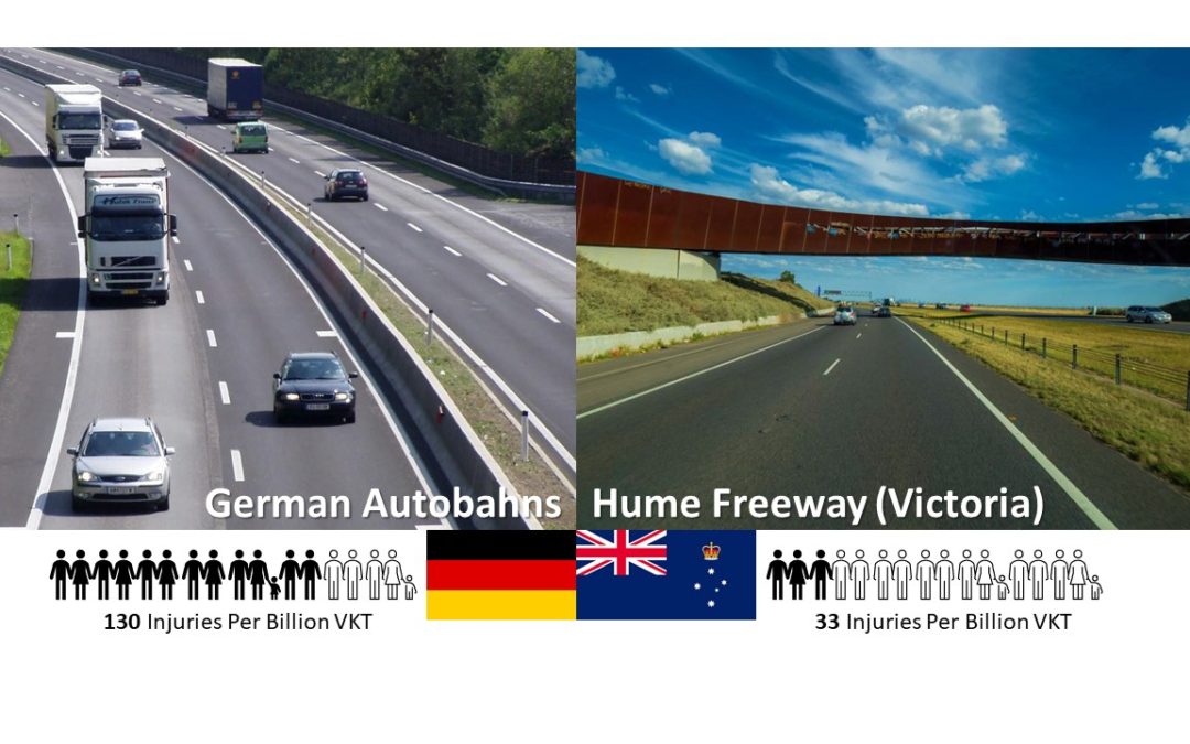 Safe System Snippet #116 German Autobahns vs Hume Freeway