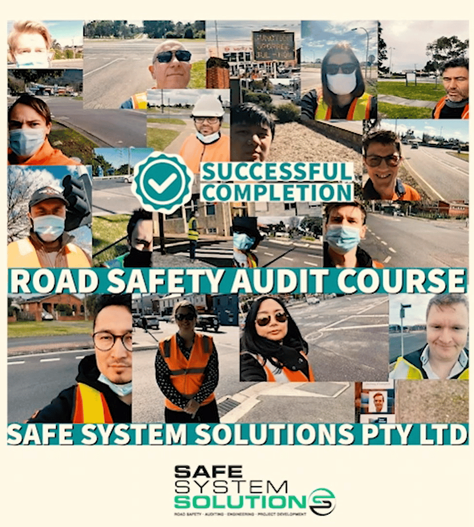 Successful Completion of the Road Safety Auditor course