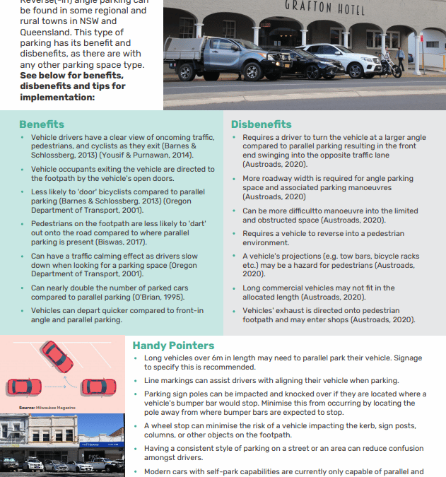 Safe System Synopsis – Reverse Angle Parking