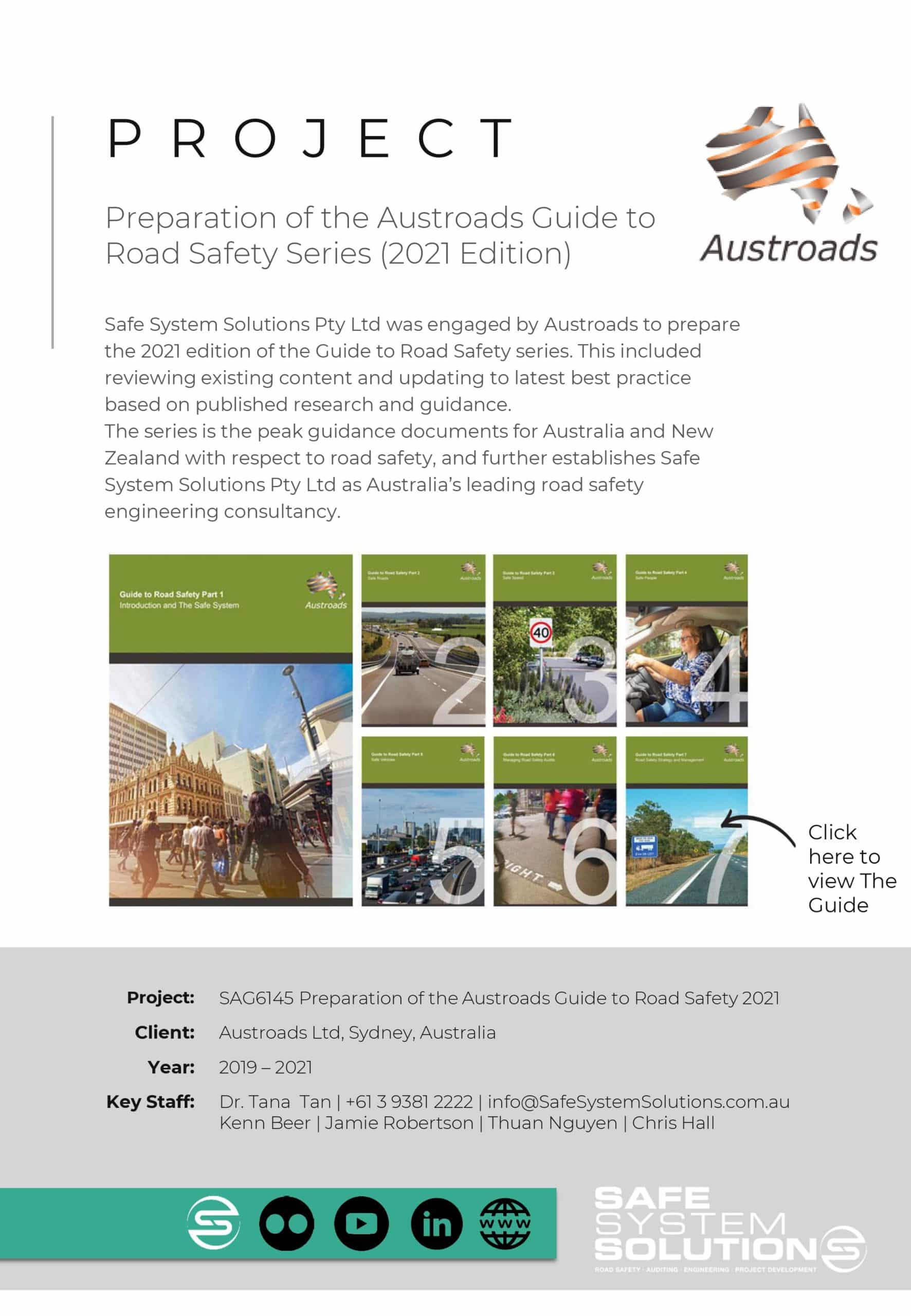 Preparation of the Austroads Guide to Road Safety Series (2021 Edition)