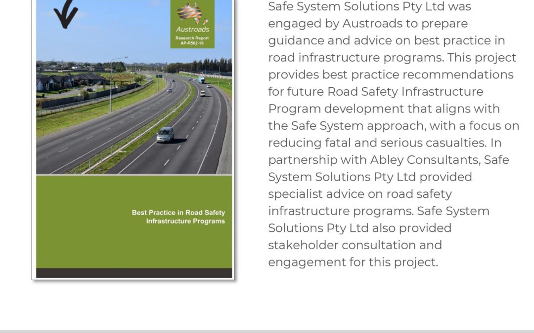 SAG2090 Best Practice Road Safety Infrastructure Program Development