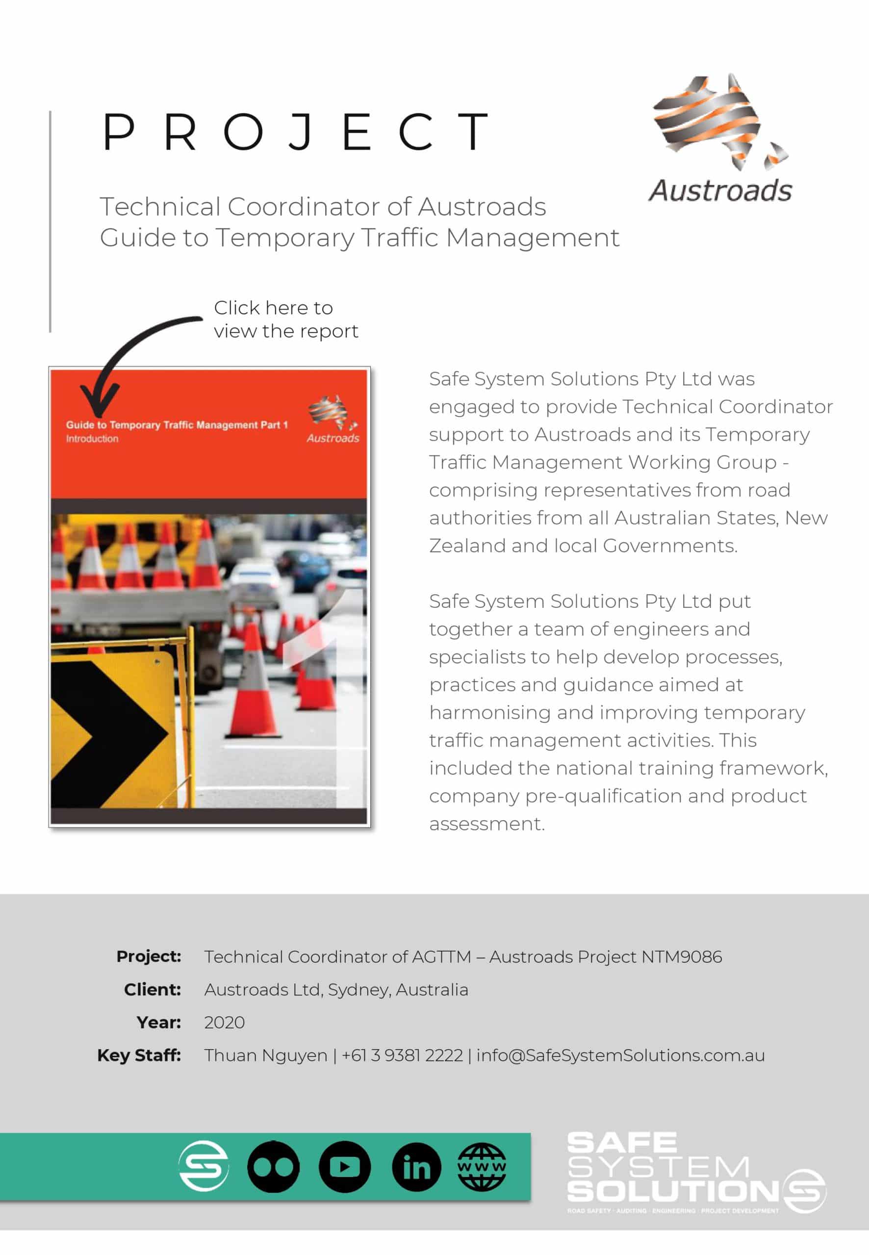 Technical Coordinator of Austroads Guide to Temporary Traffic Management