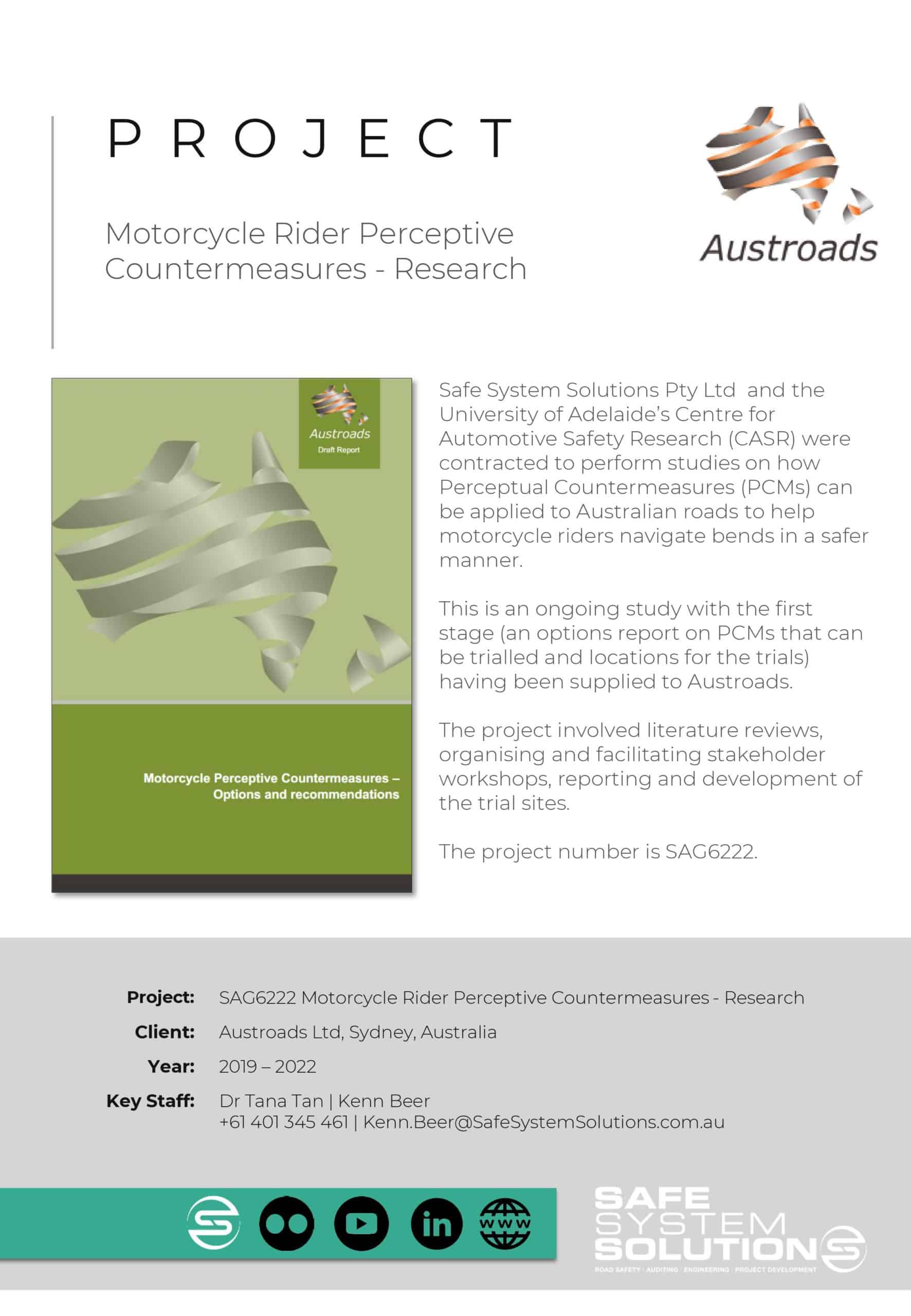 Motorcycle Rider Perceptive Countermeasures – Research