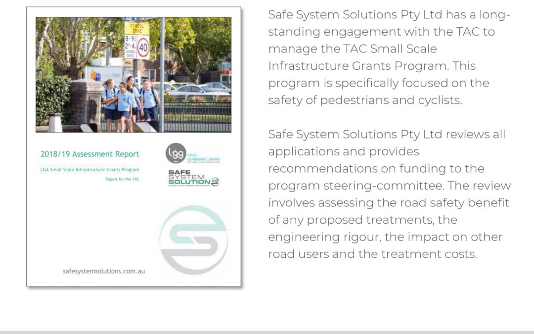 Small Scale Infrastructure Grants –Assessments and Program Management