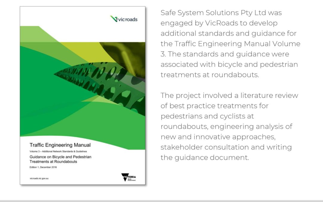 Guidance on Bicycle and Pedestrian Treatments at Roundabouts Standards and Guidelines
