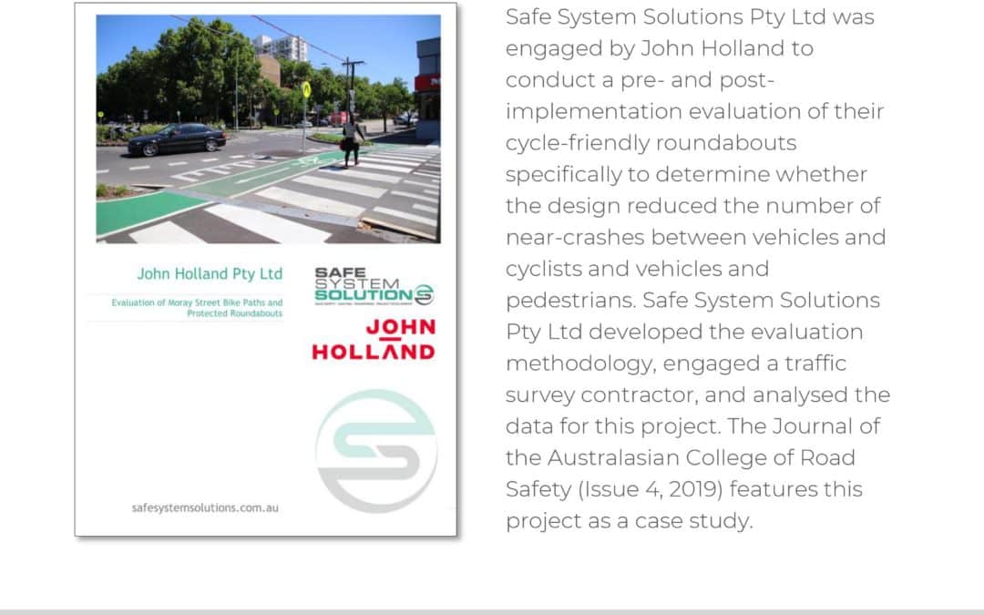 Moray Street Protected Roundabout Post Construction Evaluation