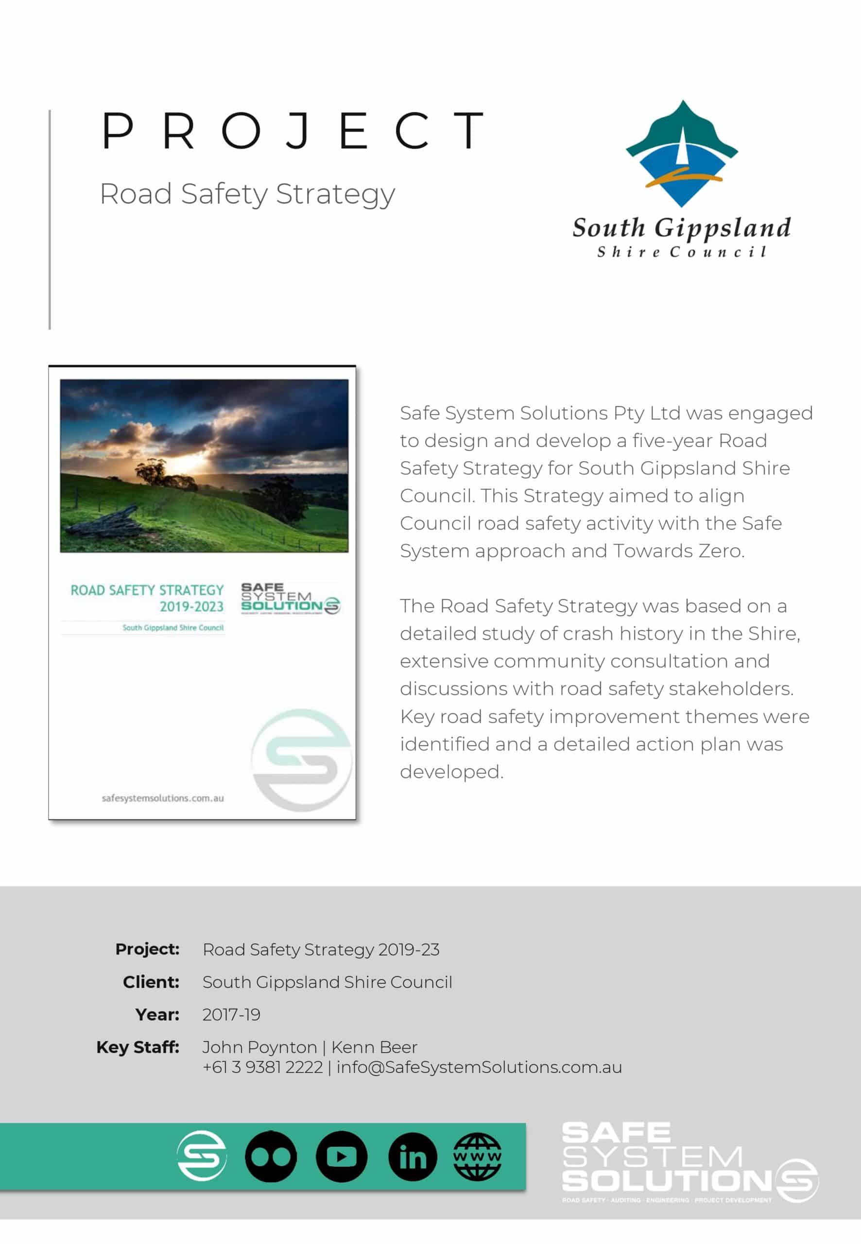 Road Safety Strategy South Gippsland Shire