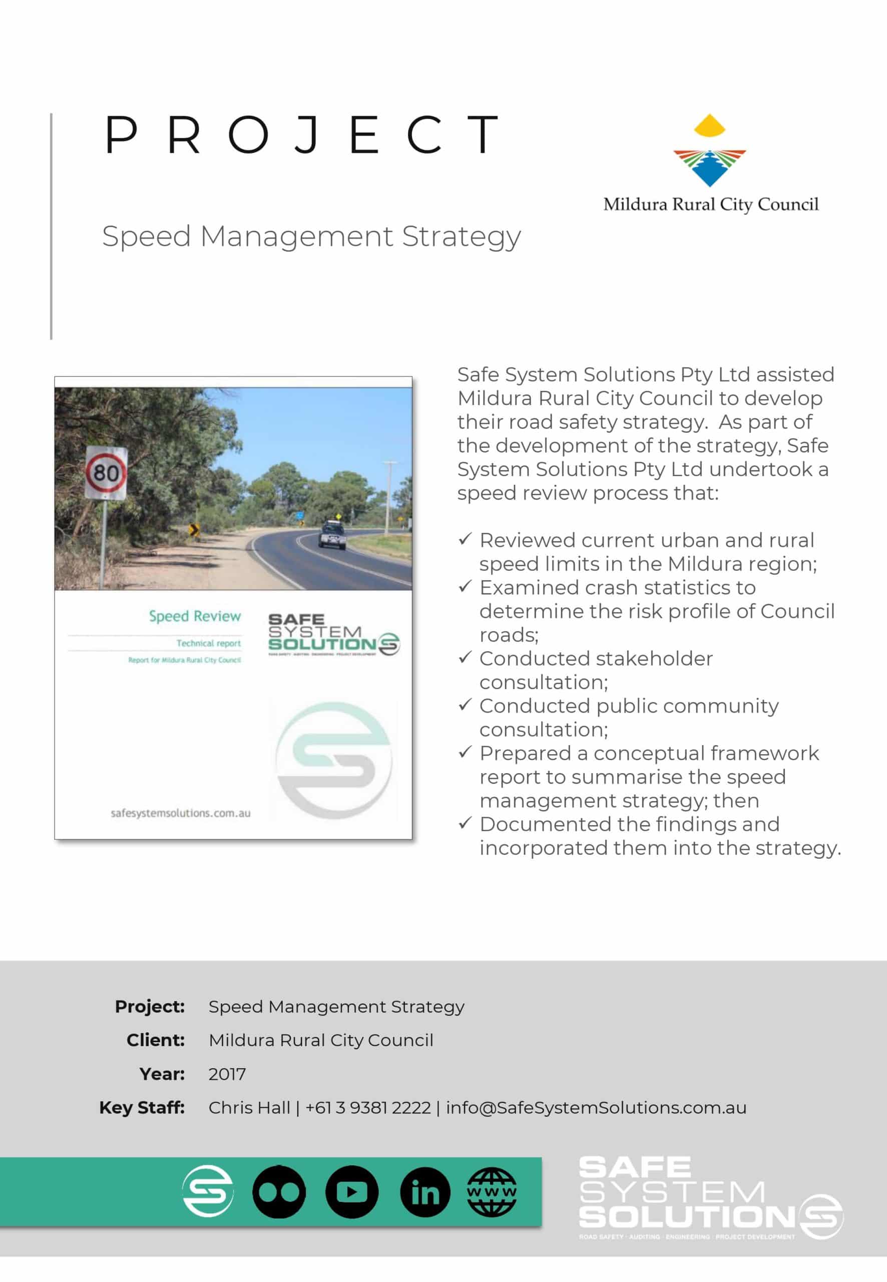 Speed Management Strategy