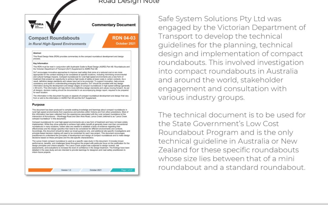 Technical Road Design Guidelines Compact Roundabouts