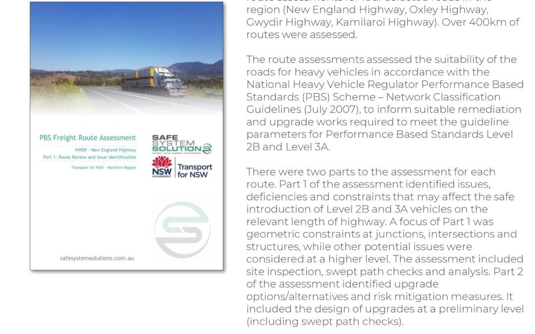 PBS Freight Route Assessment