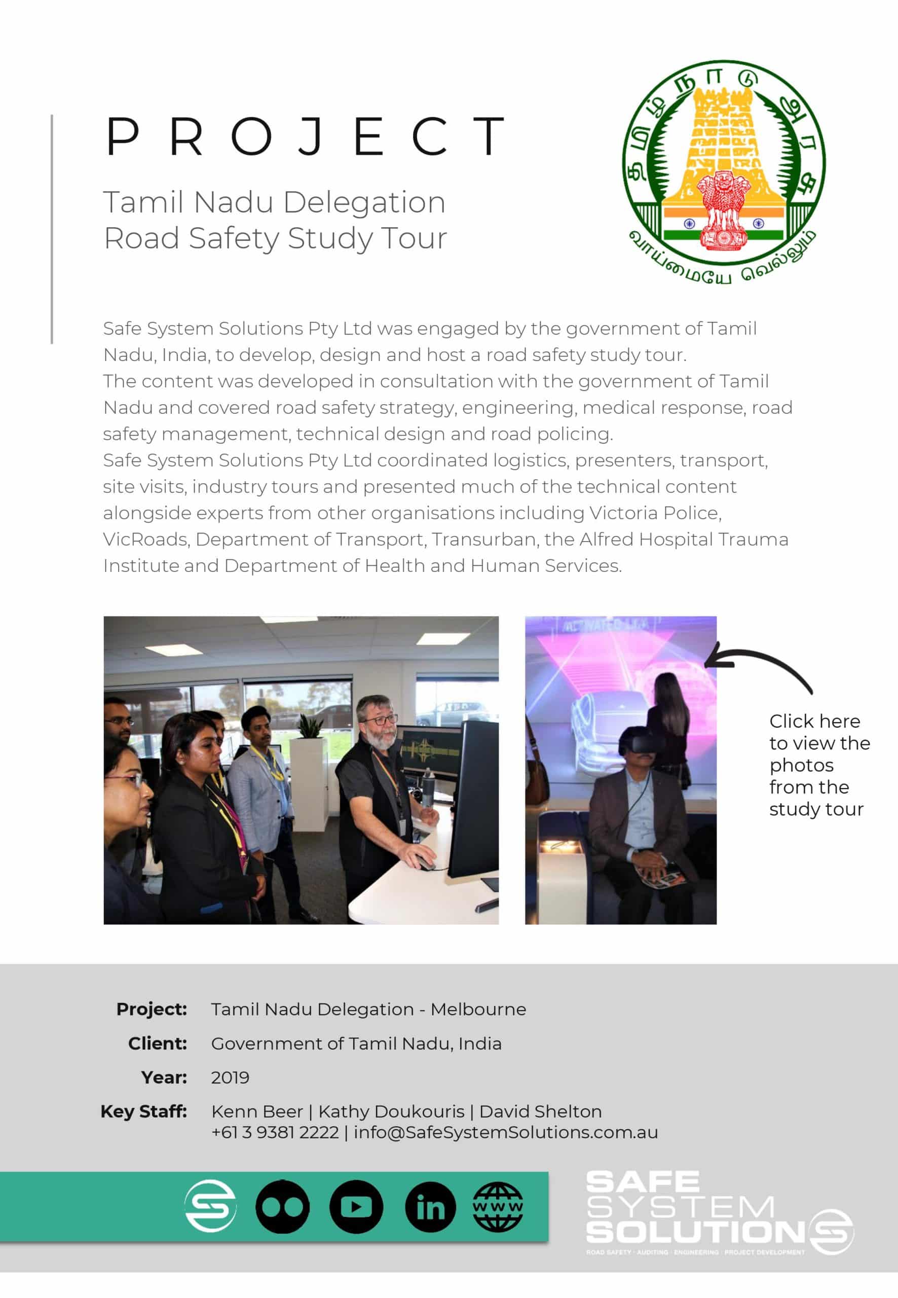 Tamil Nadu Delegation Road Safety Study Tour