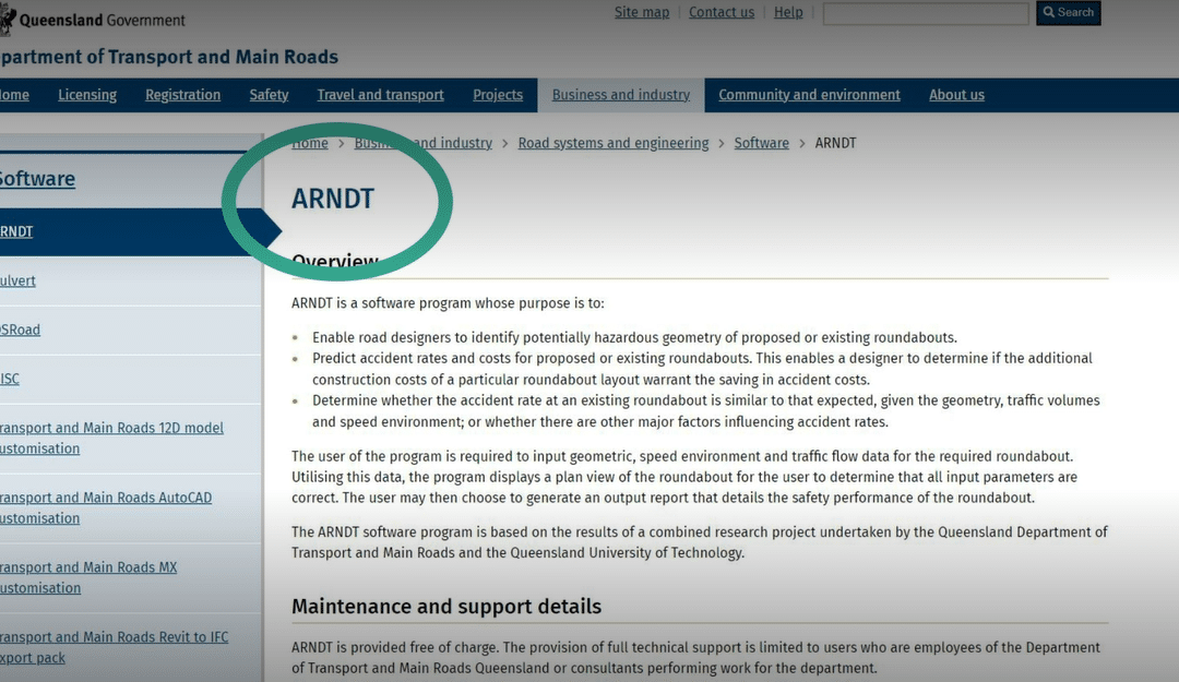 Safe System Snippet: #245 A Roundabout Numerical Design Tool (ARNDT)