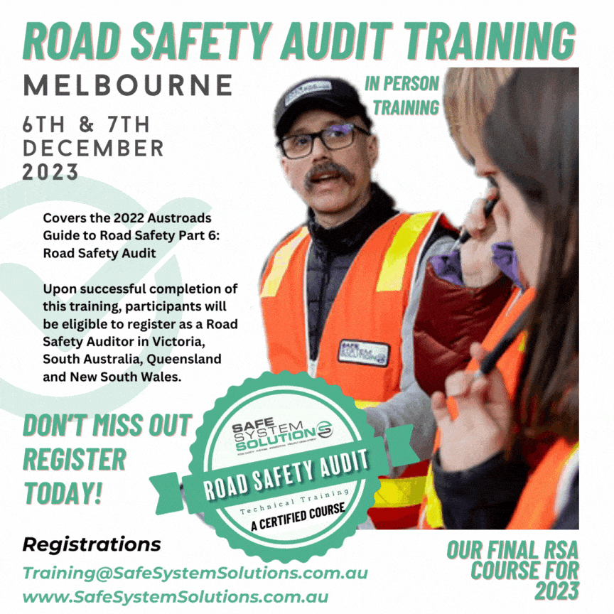 Road Safety Audit technical training course | Melbourne 6th & 7th December