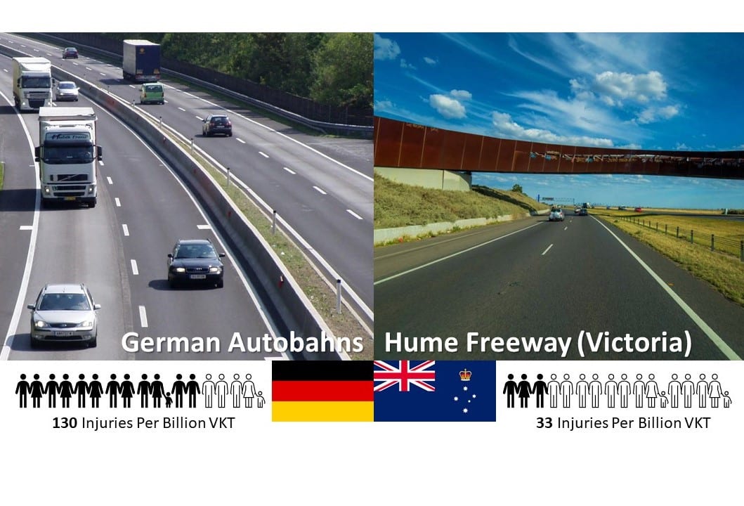 Safe System Snippet 345: Autobahns are NOT safe