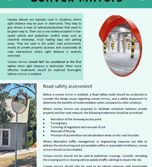 Safe System Synopsis: Convex mirrors