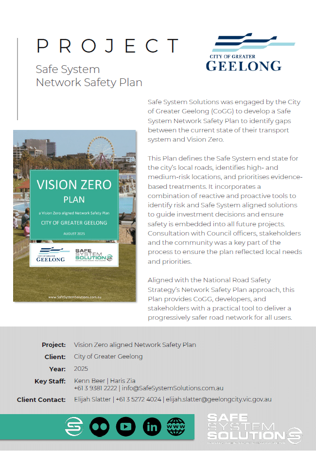Safe System Network Safety Plan