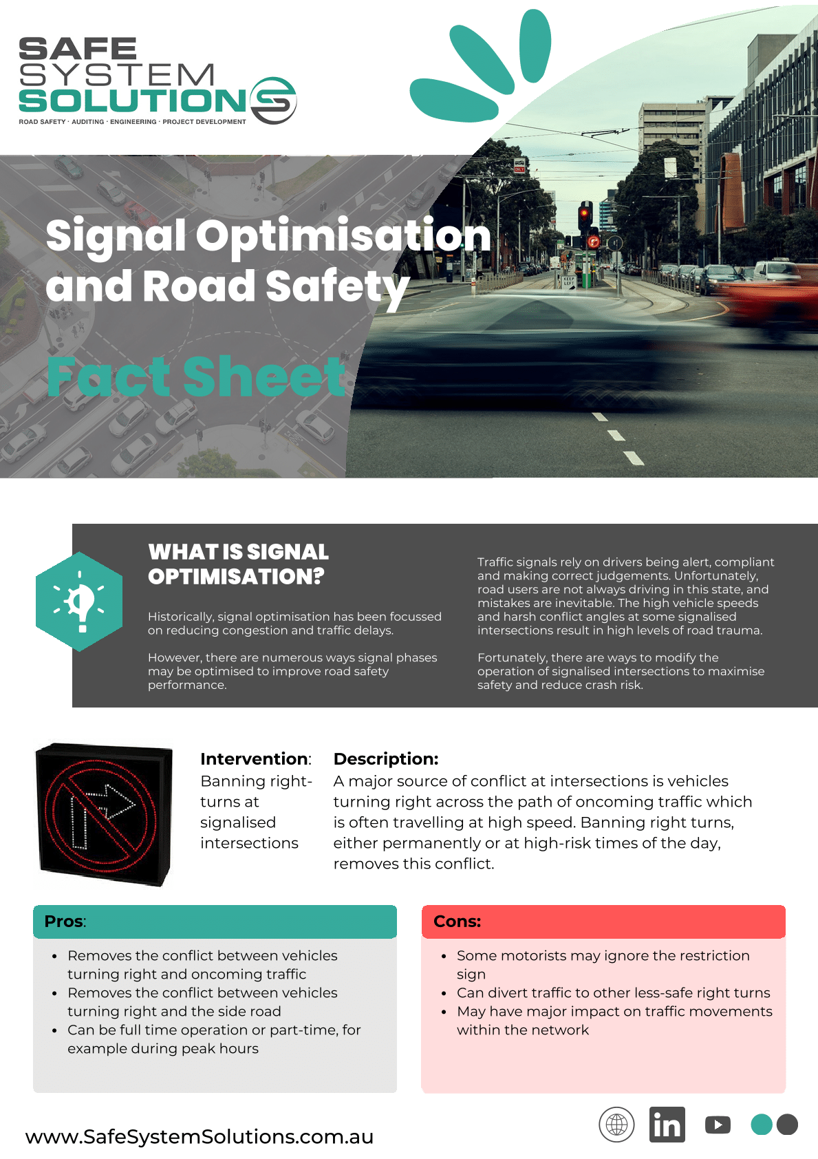 Safe System Snippet 536: Getting the most out of traffic signals.
