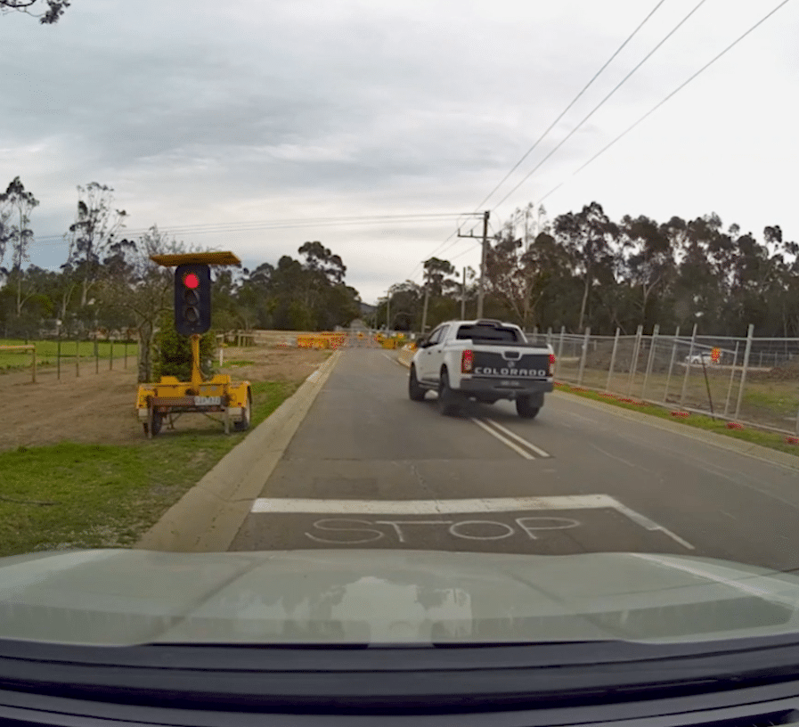 Safe System Snippet 572: Red Light Running at Temporary Traffic Signals